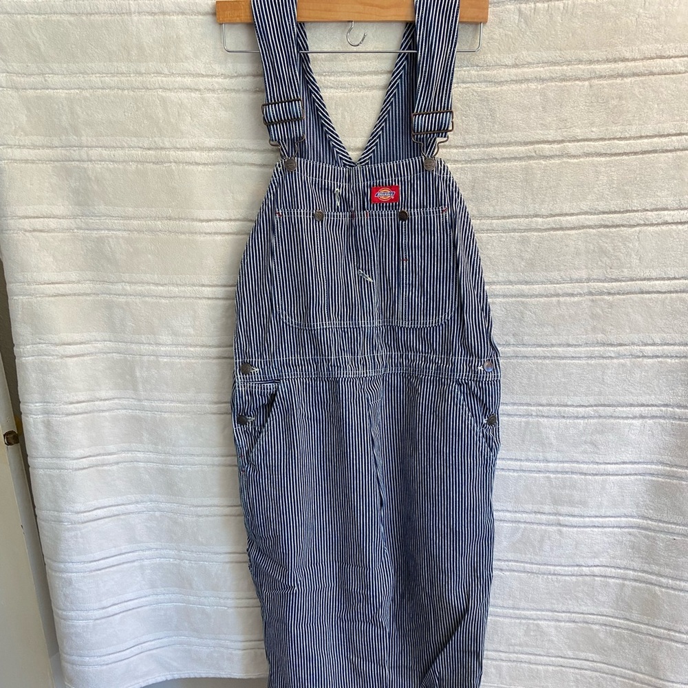 Dickies Overalls - blue/white size 32